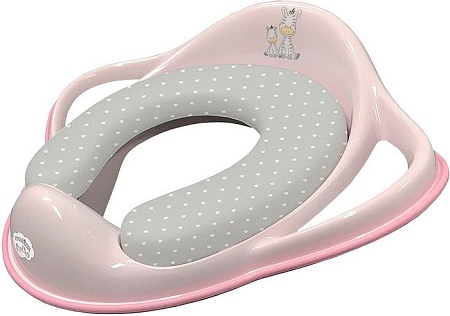 Детская накладка на унитаз Maltex Зебра 6181 (розовый)