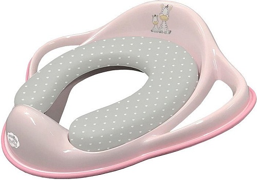 Детская накладка на унитаз Maltex Зебра 6181 (розовый)