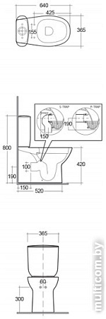 Унитаз Rak Ceramics Morning Rimless MORWC1146AWHA