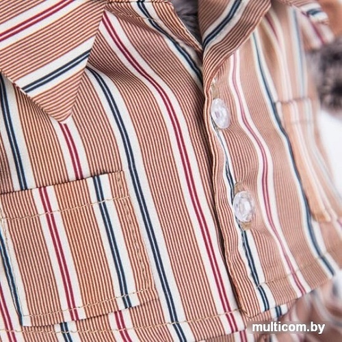 Мягкая игрушка Basik & Co Басик в шелковой пижамке (30 см)