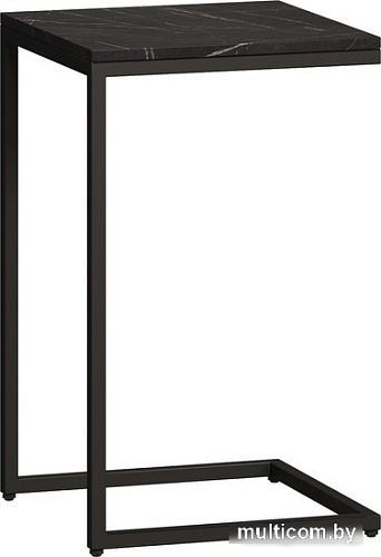 Приставной столик LoftyHome Мальборк 1627934 (мрамор блэк)