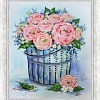 Набор для вышивания Золотое руно Розы в ведерке РТ-166
