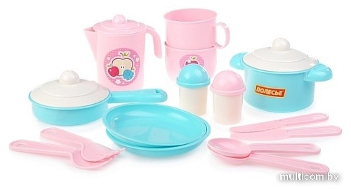 Набор игрушечной посуды Полесье Хозяюшка 80127 (на 2 персоны)