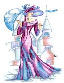 Набор для вышивания Сделай своими руками Пурпурный шелк Р-13С