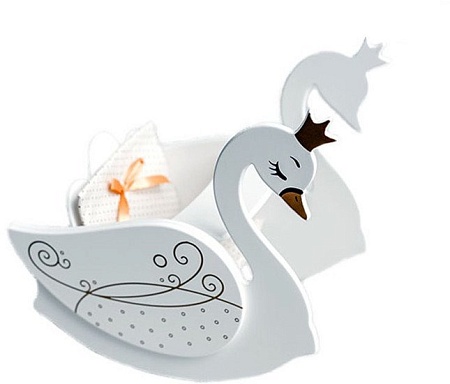 Стульчик для кукол Leader Toys Shining Crown для кормления Изящный лебедь 72220 (белый)