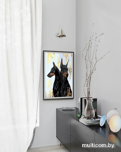 Картина по номерам PaintLine Доберманы 2038094983129