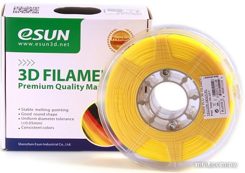eSUN PLA+ 1.75 мм 1000 г (желтый)