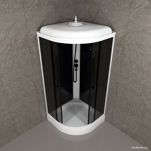Душевая кабина Triton Грэй-Блэк А 90х90