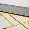 Консольный стол Stool Group Арт Деко 115x30 ECST-015-TG-SK (стекло Smoke/сталь золото)