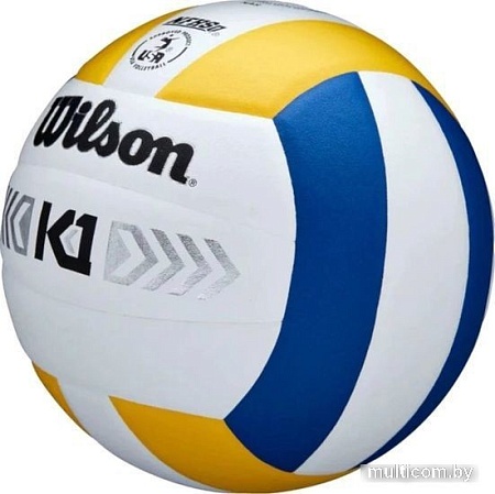 Волейбольный мяч Wilson K1 Vb WTH1895B2XB (5 размер, белый/синий/желтый)
