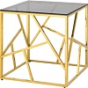 Журнальный столик Stool Group Арт Деко 55x55 EET-015 (стекло Smoke/сталь золото)