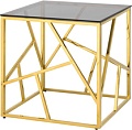 Журнальный столик Stool Group Арт Деко 55x55 EET-015 (стекло Smoke/сталь золото)