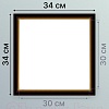 Фоторамка Декарт 30x30 8Л3486 (коричневый с золотом)