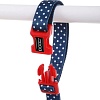 Ошейник Doog Stella XS 14-25 см (синий в белый горох)