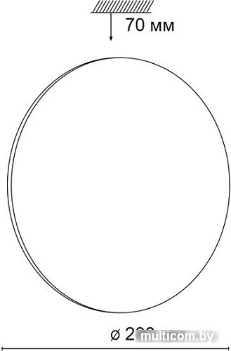 Люстра-тарелка Sonex Vaka 3042/AL