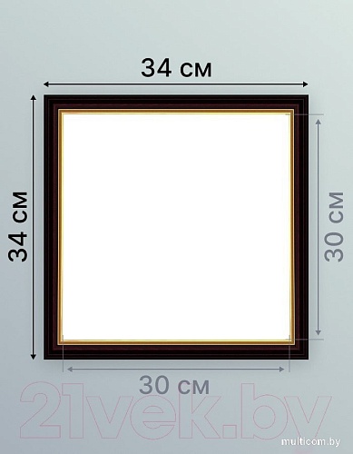 Фоторамка Декарт 30x30 8Л3486 (коричневый с золотом)