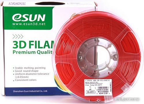 eSUN ABS 1.75 мм 1000 г (красный)