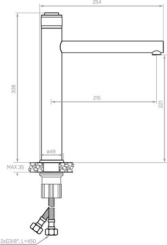 Смеситель Laveo Volumo BAV 72ND
