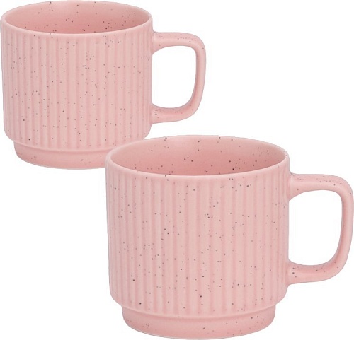 Набор кружек Mandarin Decor Лилинг DS22C231810D-320-2P (2шт, розовый)
