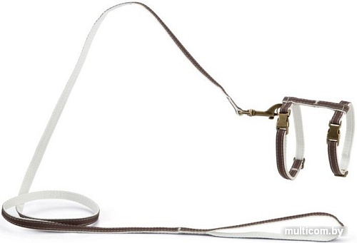 Шлея с поводком Designed by Lotte Virante 730459 (коричневый)