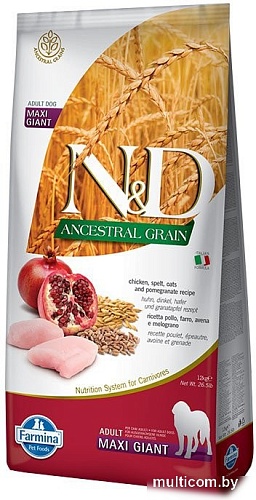 Сухой корм для собак Farmina N&D Low Grain Chicken & Pomegranate Adult Giant Maxi (12кг)