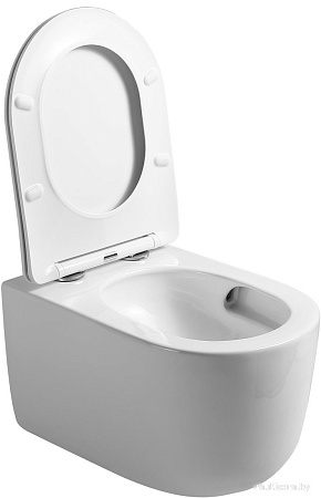 Унитаз подвесной Roxen Vortex в комплекте с инсталляцией StounFix Dual Fresh 6 в 1 968489 (кнопка: сатин)