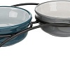 Миски на подставке Trixie 24535 (серый/бирюзовый)
