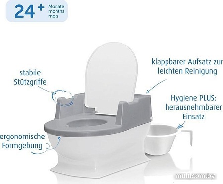 Детский горшок Reer Sitzfritz 44221 (серый)
