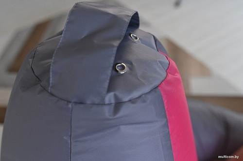 Кресло-мешок Mio Tesoro Груша Kombo XXL GF-130x85-SF (серый/фуксия)