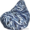 Кресло-мешок Flagman Груша Мега Г2.7-20 (грета, синий камуфляж)