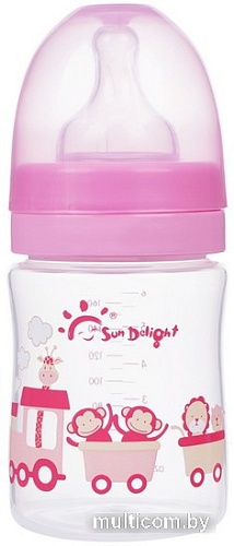 Бутылочка для кормления Sun Delight 31565 (160 мл, розовый)
