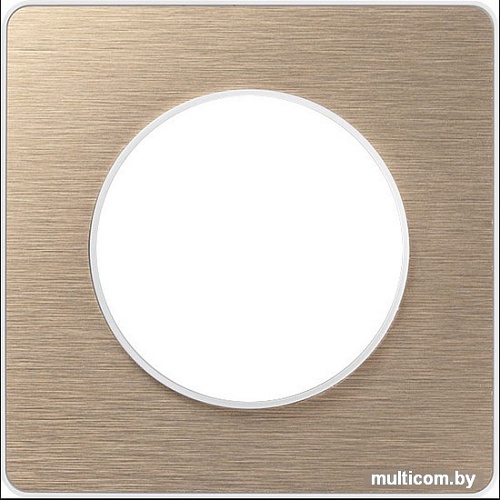 Рамка Schneider Electric Odace S52P802L (матовая бронза)