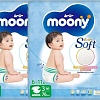Подгузники Moony Giga M 6-11 кг (152 шт)