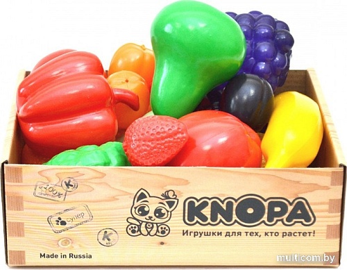 Набор игрушечных продуктов Knopa Большой ящик Фрукты-овощи 87048