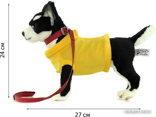 Классическая игрушка Hansa Сreation Собака чихуахуа, в желтой футболке 6384 (27 см)