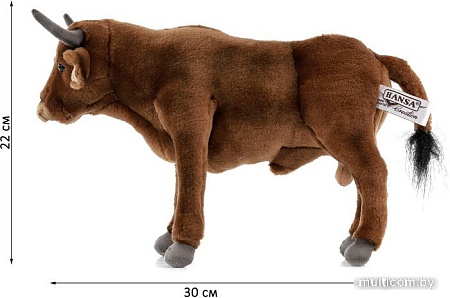 Классическая игрушка Hansa Сreation Бык коричневый 5829 (30 см)