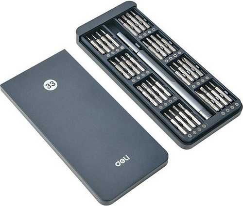 Набор отвертка с битами Deli DL241033 (33 предмета)