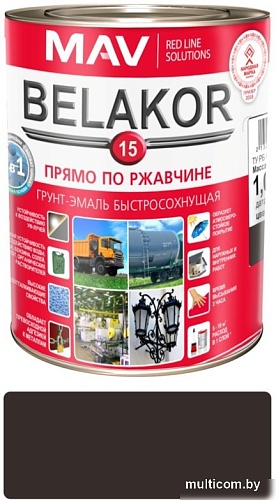 MAV Belakor-15 Ral 8017 1 л (шоколадный матовый)