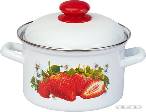 Кастрюля Лысьвенские эмали Сочная клубника С-1610АП2/4