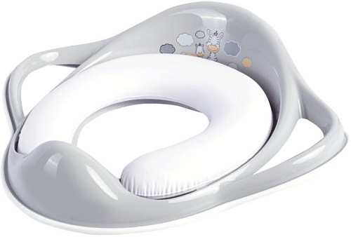 Детская накладка на унитаз Maltex Зебра 6181 (серый/белый)