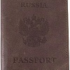 Обложка для паспорта Poshete 604-117K/NPK-BWB (коричневый)