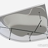 Ванна 1Марка Aura 160x105 L (с каркасом)