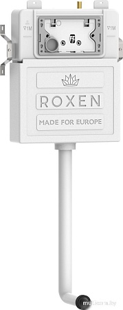 Унитаз приставной Roxen Antares в комплекте с инсталляцией Roxen Attach 5 в 1 968412 (кнопка: сатин)