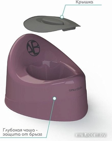 Детский горшок Amarobaby Fort AB221102F/22 (фиолетовый)