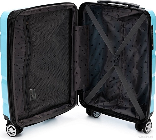 Чемодан-спиннер Torber В Отпуск T1902S (бирюзовый)