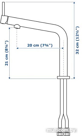 Смеситель Ikea Босшен 704.574.06