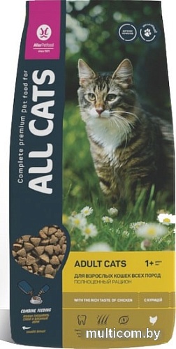 Сухой корм для кошек All Cats с курицей 2.4 кг