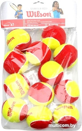 Мяч Wilson Starter Red WRT137100 (12 шт)