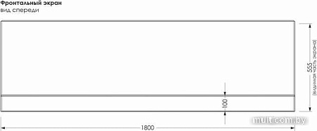 Экран под ванну Метакам Comfort Maxi 180