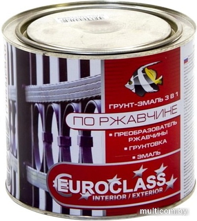 Эмаль Euroclass грунт-эмаль по ржавчине (вишневый, 1.9 кг)